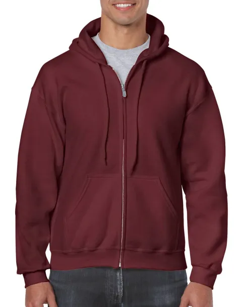  HEAVY BLEND™ ADULT FULL ZIP HOODED SWEATSHIRT - Gildan Maroon