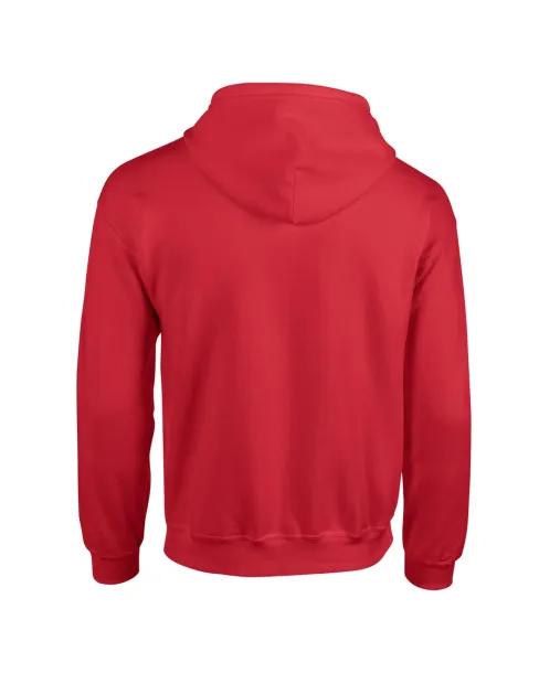  Muška hoodica s patentom, 271 g/m² - Gildan Crvena