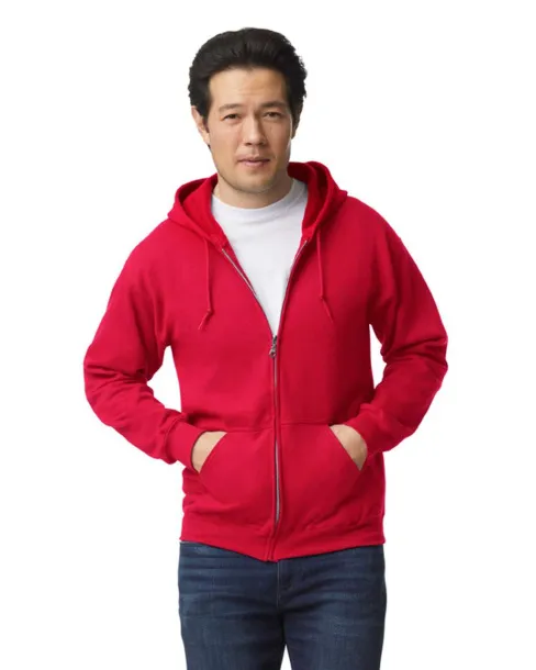  HEAVY BLEND™ ADULT FULL ZIP HOODED SWEATSHIRT - Gildan Red