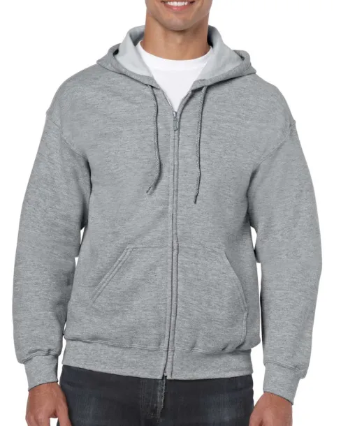  HEAVY BLEND™ ADULT FULL ZIP HOODED SWEATSHIRT - Gildan Ideal Oxford Grey