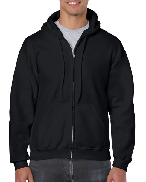  HEAVY BLEND™ ADULT FULL ZIP HOODED SWEATSHIRT - Gildan Black