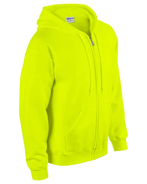 Muška hoodica s patentom, 271 g/m² - Gildan Safety Green