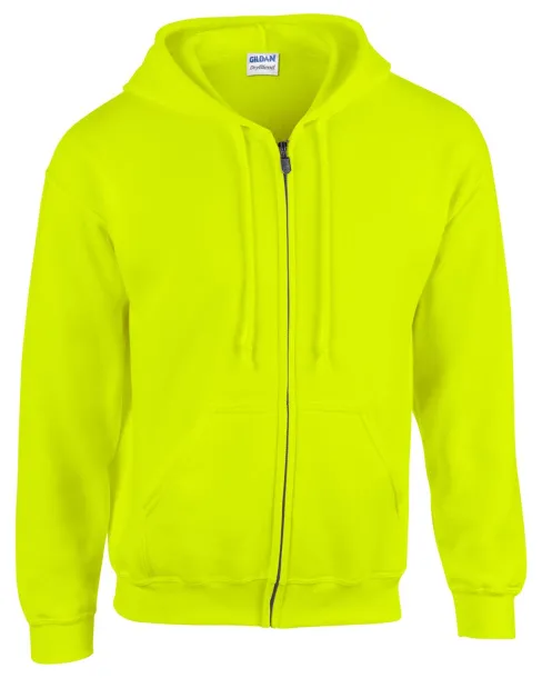 Muška hoodica s patentom, 271 g/m² - Gildan Safety Green