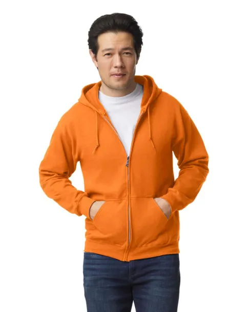  Muška hoodica s patentom, 271 g/m² - Gildan S.Orange