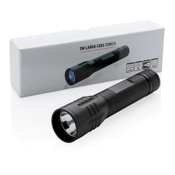  3W large CREE torch - XD Collection Black 