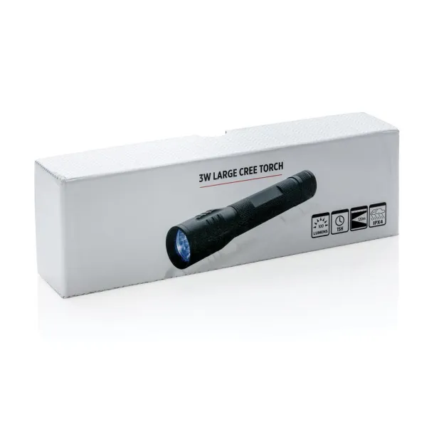  3W large CREE torch - XD Collection Black 