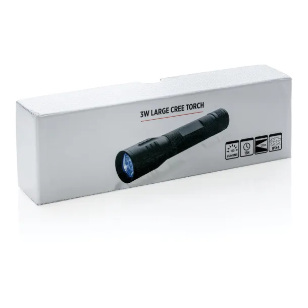  3W large CREE torch - XD Collection Black 