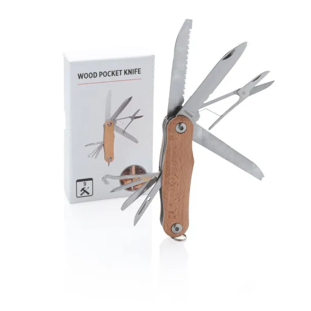  Wood pocket knife - XD Collection Brown 