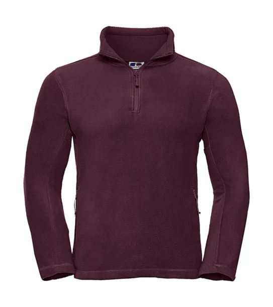  Quarter Zip Outdoor Fleece - Russell  Burgundy