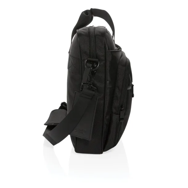  Swiss Peak RPET Voyager RFID 15.6" laptop bag - Swiss Peak Black 