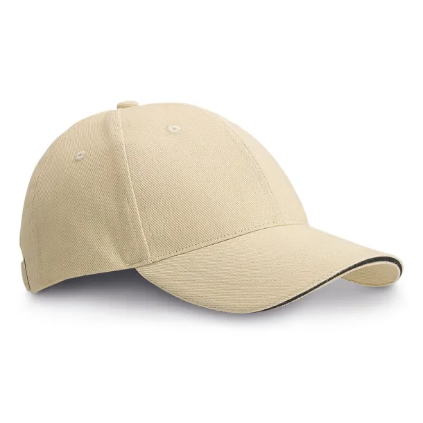 CHRISTOPHE "Sandwich" cap Beige