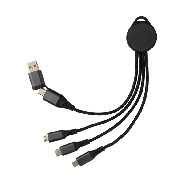  Terra RCS recycled aluminum 6-in-1 charging cable - XD Xclusive Grey 