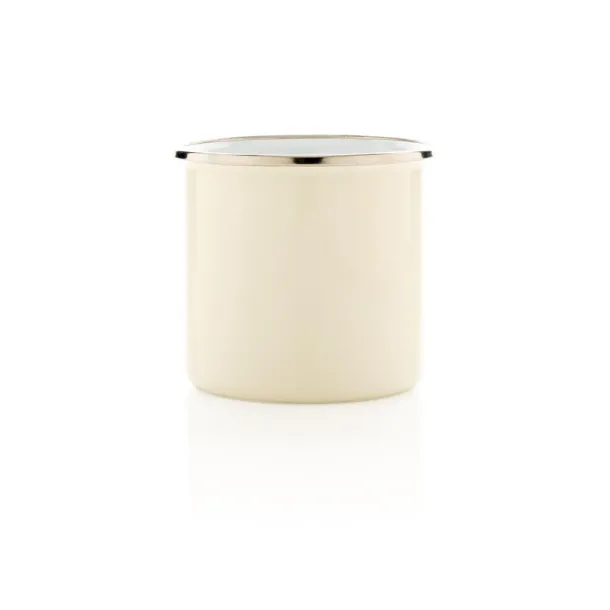  Vintage enamel mug - XD Collection White 