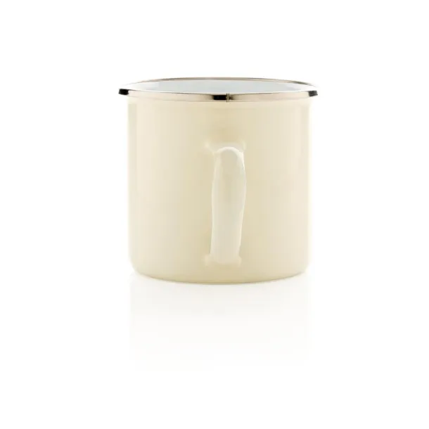  Vintage enamel mug - XD Collection White 