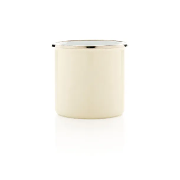  Vintage enamel mug - XD Collection White 