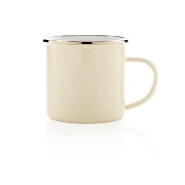  Vintage enamel mug - XD Collection White 