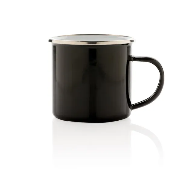  Vintage enamel mug - XD Collection Black