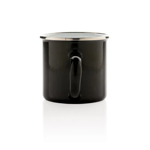  Vintage enamel mug - XD Collection Black