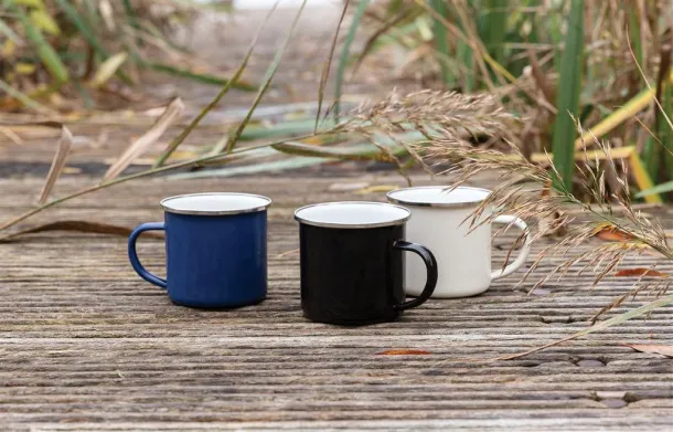  Vintage enamel mug - XD Collection Black