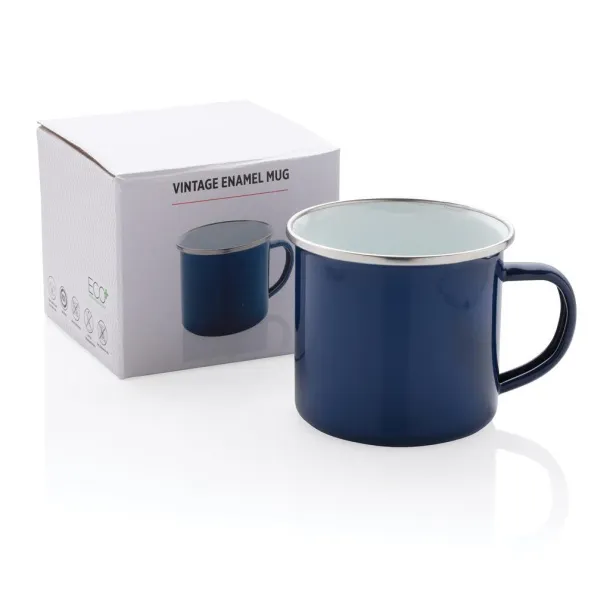  Vintage enamel mug - XD Collection Blue