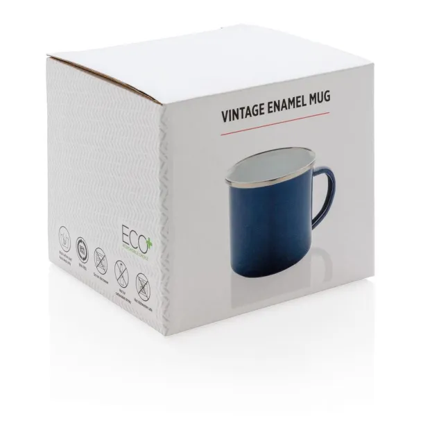  Vintage enamel mug - XD Collection Blue