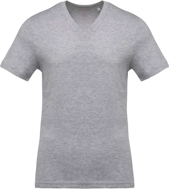  MEN'S SHORT-SLEEVED V-NECK T-SHIRT - Kariban Oxford Grey