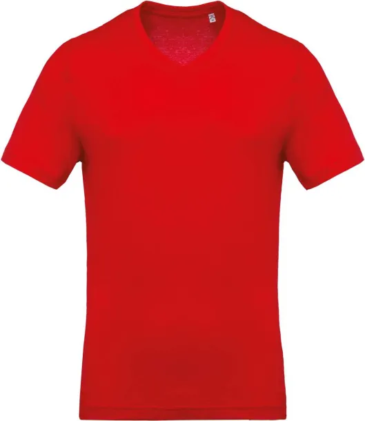  MEN'S SHORT-SLEEVED V-NECK T-SHIRT - Kariban Red