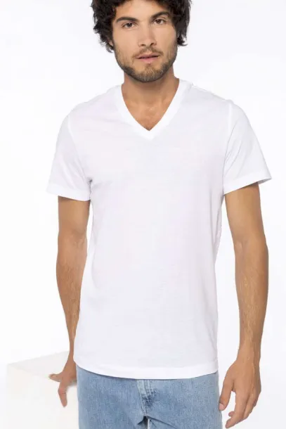  MEN'S SHORT-SLEEVED V-NECK T-SHIRT - Kariban Wine