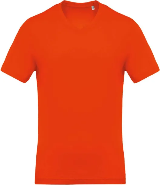  MEN'S SHORT-SLEEVED V-NECK T-SHIRT - Kariban Orange