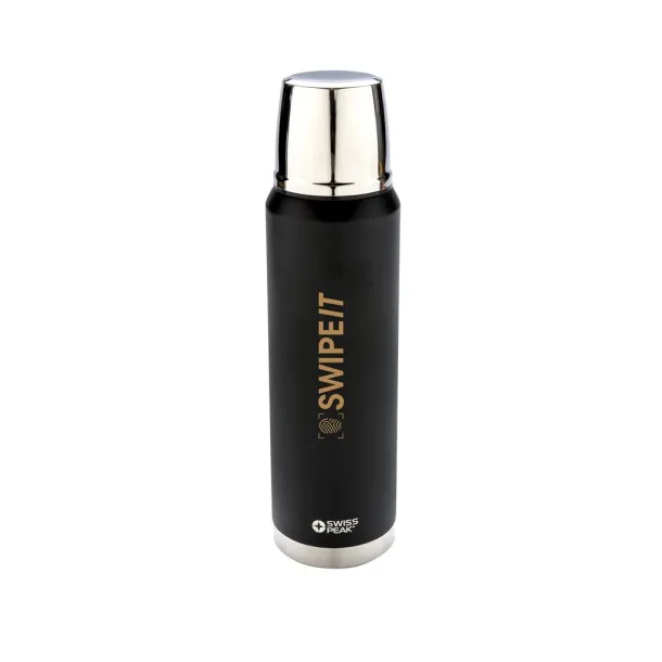  Swiss Peak Elite  1L copper vacuum flask - Swiss Peak Black 