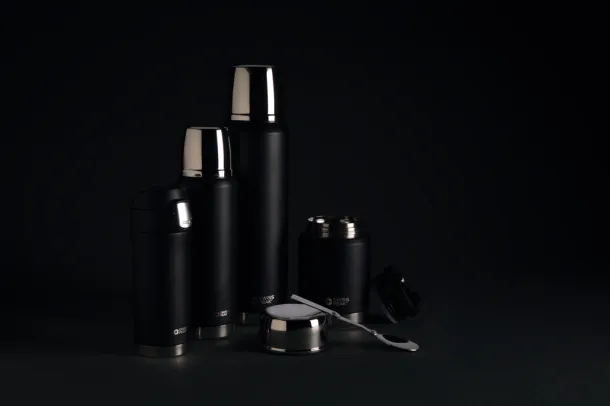  Swiss Peak Elite  1L copper vacuum flask - Swiss Peak Black 