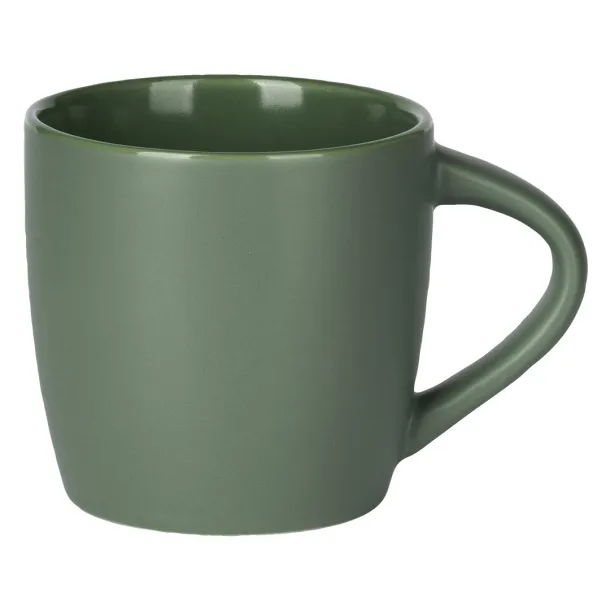 LUNA Stoneware mug Olive green