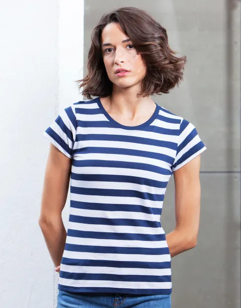  Women's Stripy T - Mantis