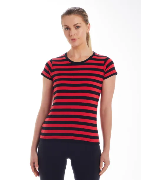  Women's Stripy T - Mantis