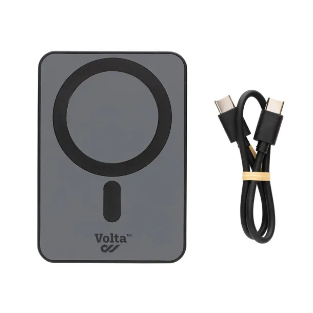 Magnetix magnetna prijenosna baterija od RCS reciklirane plastike, 5 000 mAh - XD Collection Crna