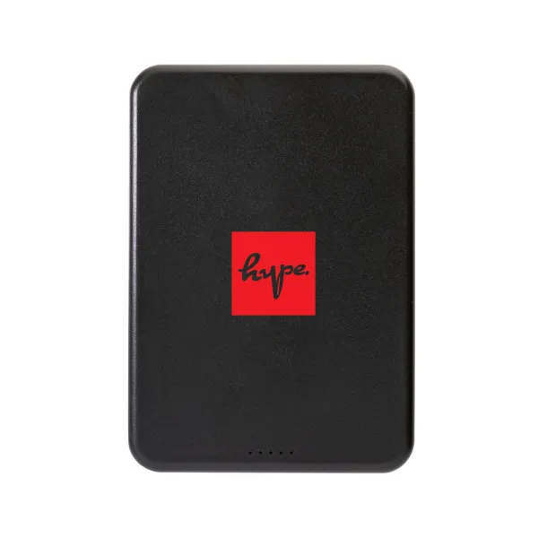  Magnetix magnetna prijenosna baterija od RCS reciklirane plastike, 5 000 mAh - XD Collection Crna