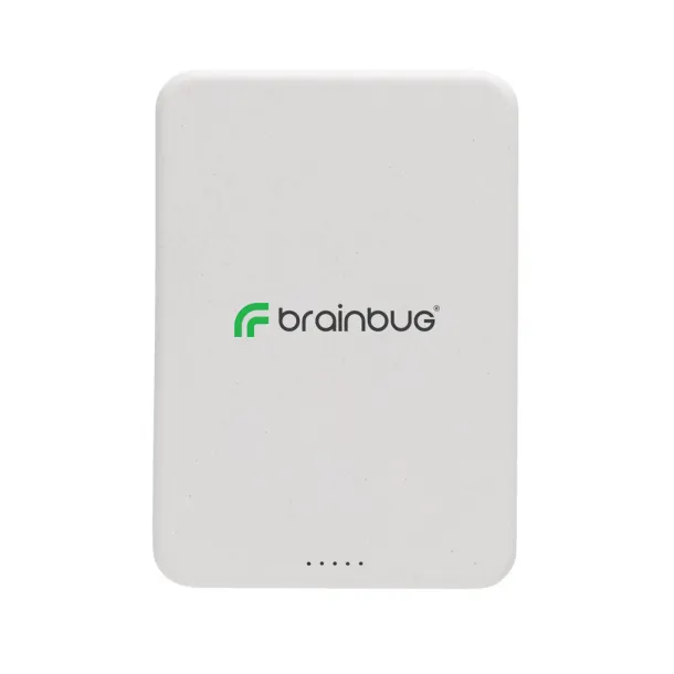  Magnetix magnetna prijenosna baterija od RCS reciklirane plastike, 5 000 mAh - XD Collection Bijela