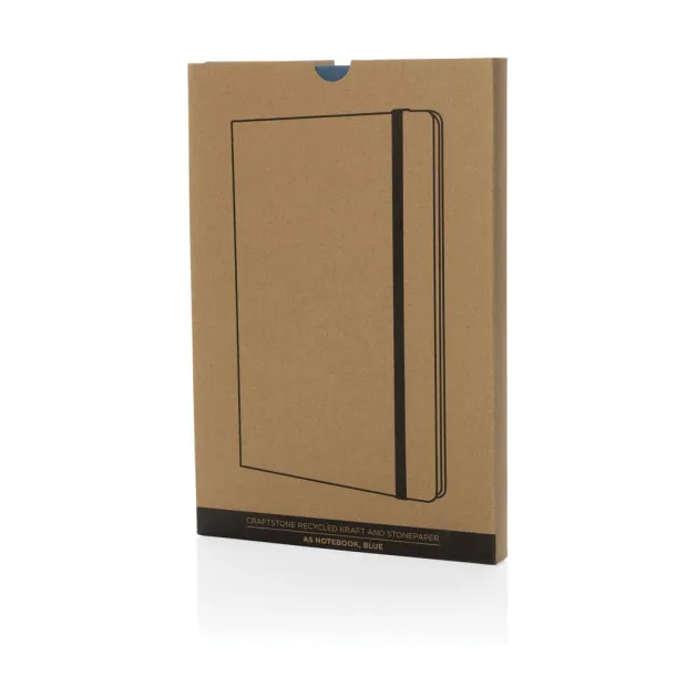  Craftstone notes od recikliranog natrona i kamenog papira, A5 - XD Collection Plava