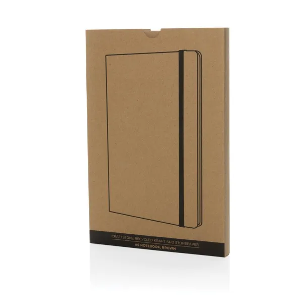  Craftstone notes od recikliranog natrona i kamenog papira, A5 - XD Collection brown 