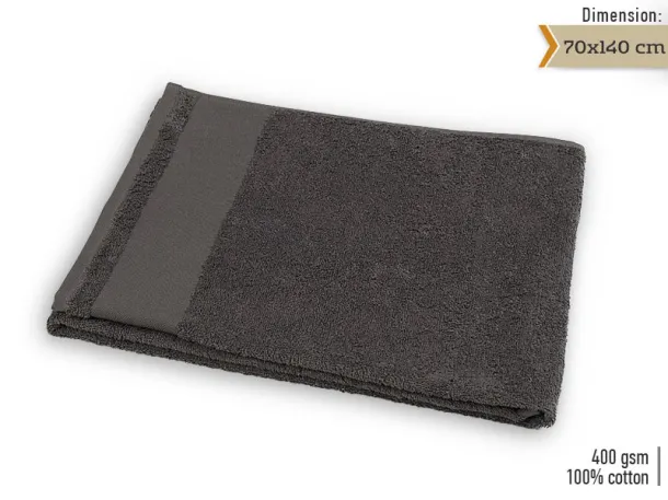 AQUA 70 towel 70 x 140 cm - EXPLODE Dark gray