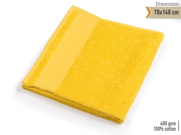 AQUA 70 towel 70 x 140 cm - EXPLODE Yellow