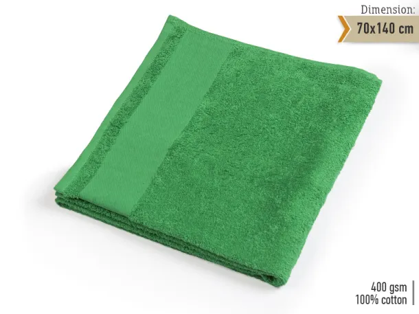 AQUA 70 towel 70 x 140 cm - EXPLODE Kelly green