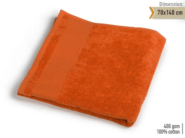 AQUA 70 towel 70 x 140 cm - EXPLODE Orange