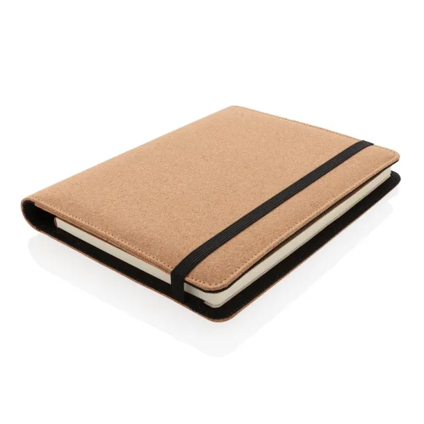  Deluxe cork portfolio A5 with pen - XD Collection Brown 