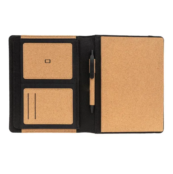  Deluxe cork portfolio A5 with pen - XD Collection Brown 