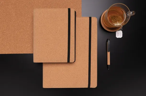  Deluxe cork portfolio A5 with pen - XD Collection Brown 