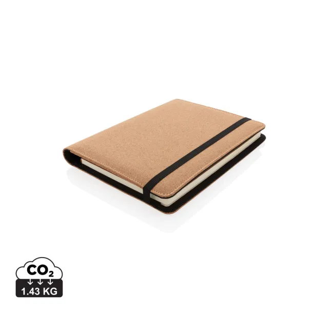  Deluxe cork portfolio A5 with pen - XD Collection Brown 