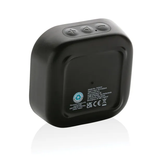  RCS recycled plastic Soundbox 3W speaker - XD Collection Black 