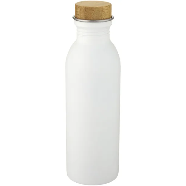 Kalix 650 ml stainless steel sport bottle - Unbranded White