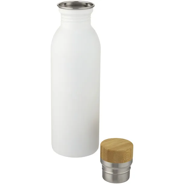 Kalix 650 ml stainless steel sport bottle - Unbranded White